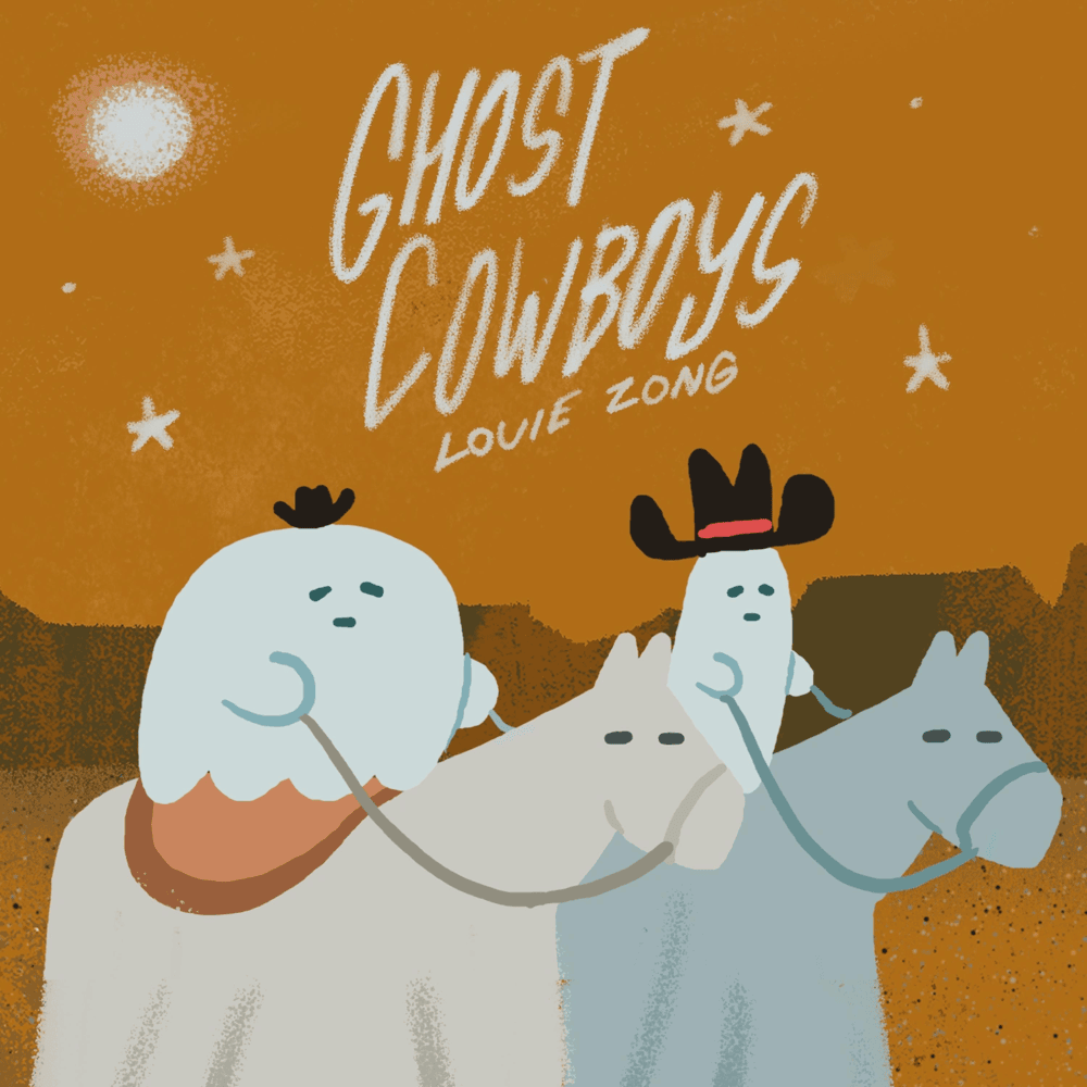 Album cover art for "Ghost Cowboys" by Louie Zong
