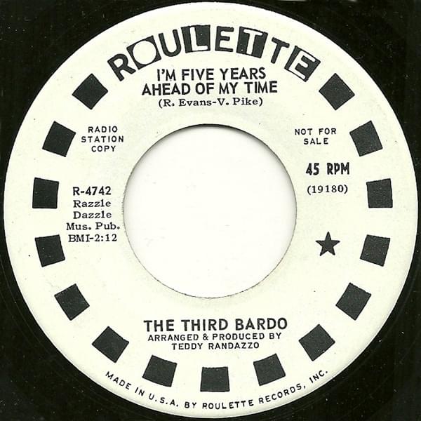 Album cover art for "I’m Five Years Ahead of My Time" by The Third Bardo