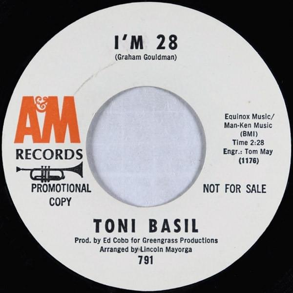 Album cover art for "I’m 28" by Toni Basil