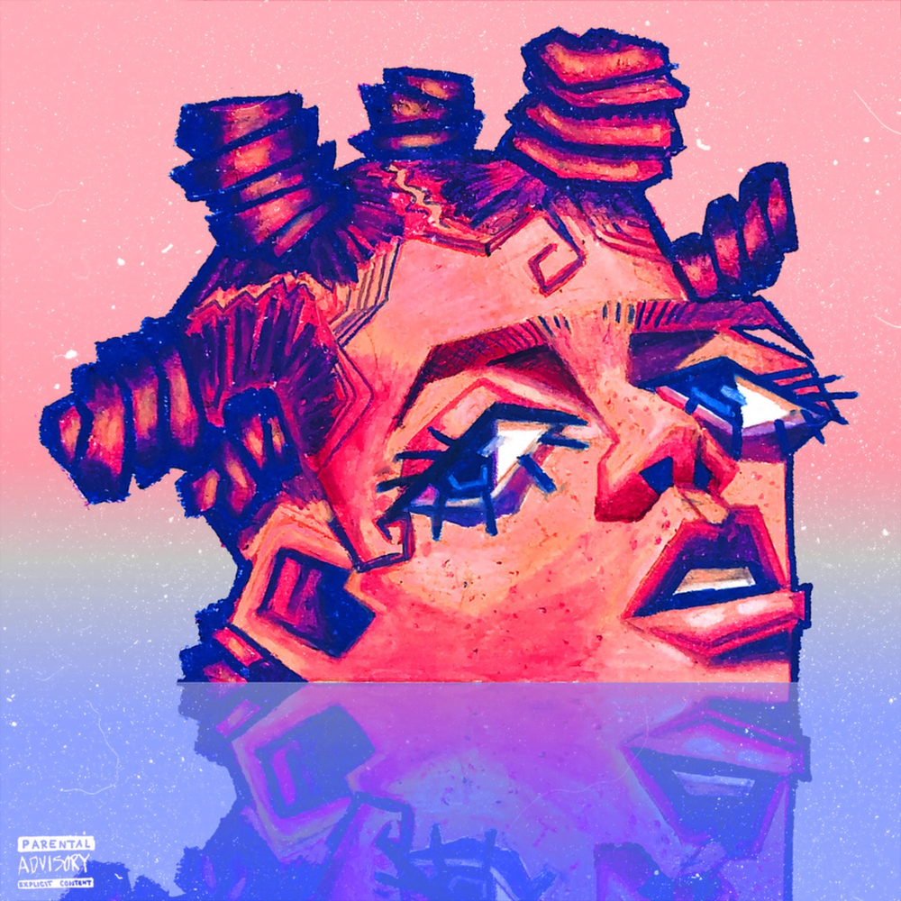 Album cover art for "​watercolor." by PARTYOF2