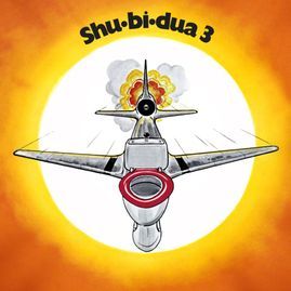 Album cover art for "De Tre Små Grise" by Shu-bi-dua
