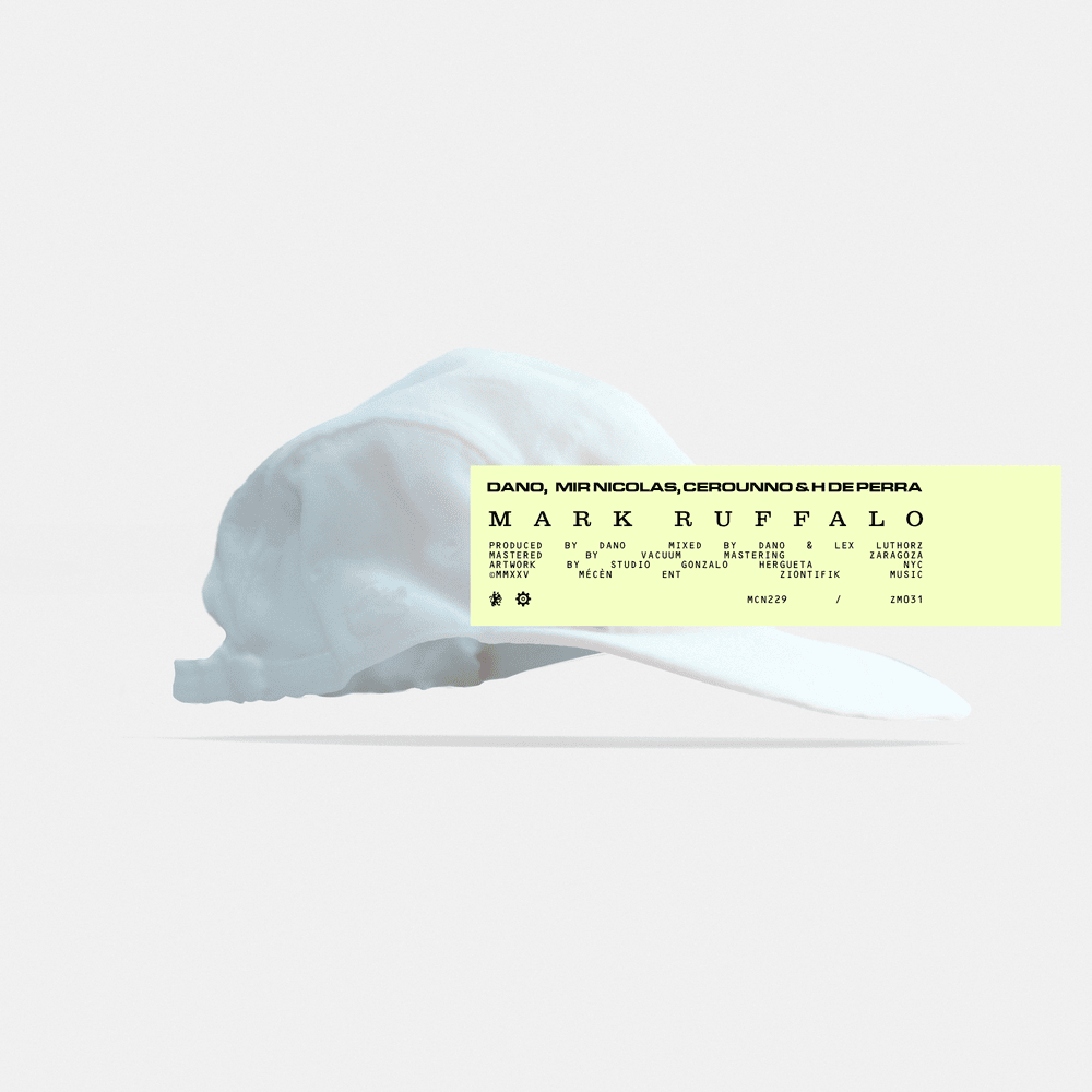 Album cover art for "Mark Ruffalo" by Dano & H de Perra