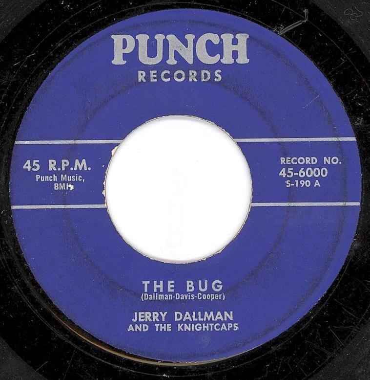 Album cover art for "The Bug" by Jerry Dallman and The Knightcaps