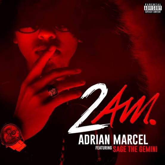 Album cover art for "2AM." by Adrian Marcel & Sage The Gemini
