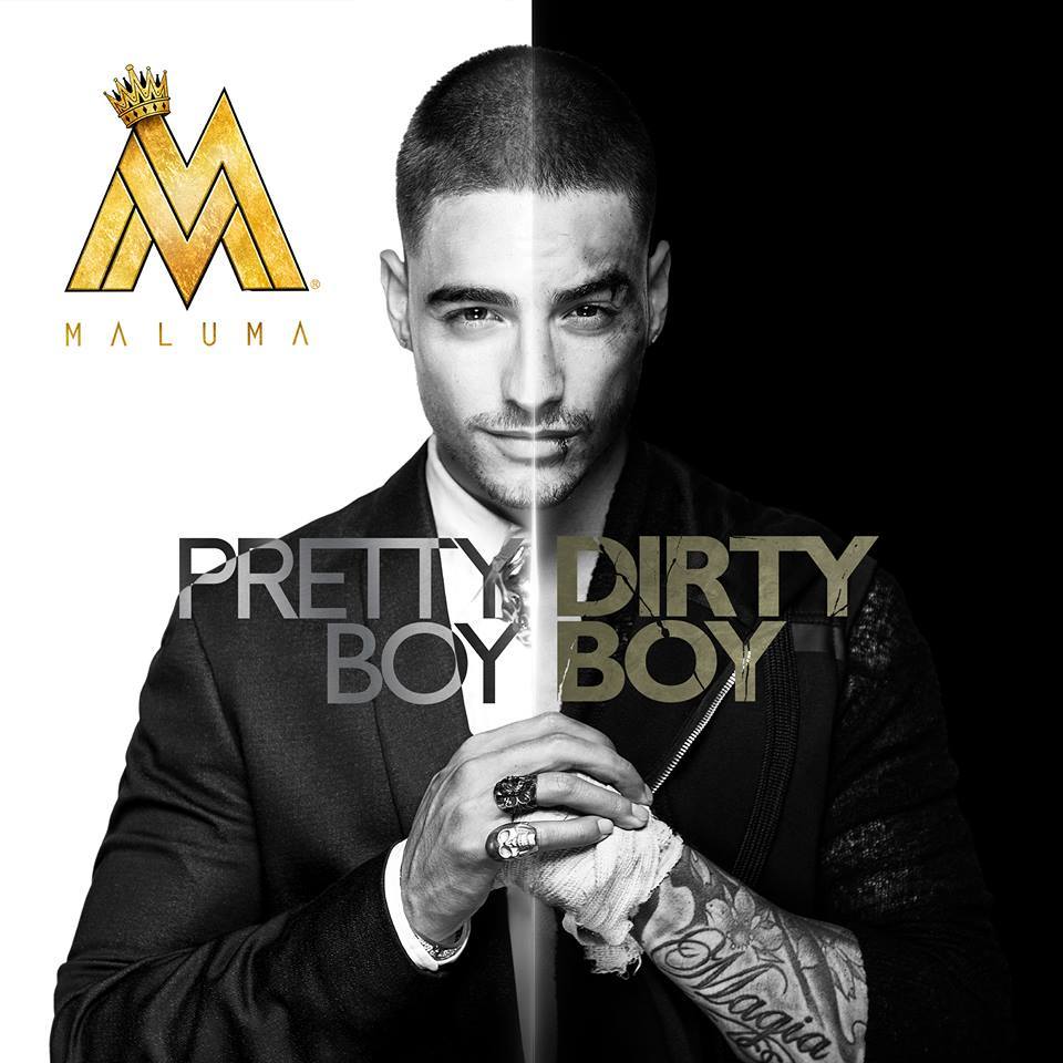 Album cover art for "¿Dónde Estás?" by Maluma & Farruko