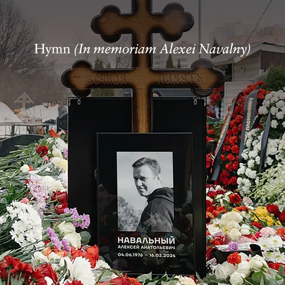 Album cover art for "Hymn (In memoriam Alexei Navalny)" by Pet Shop Boys