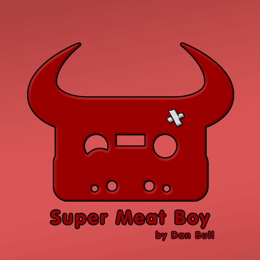 Album cover art for "Super Meat Boy" by Dan Bull