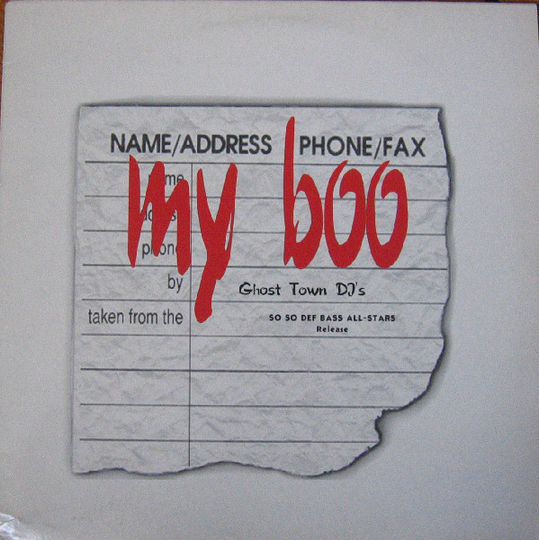 Album cover art for "My Boo" by Ghost Town DJ’s