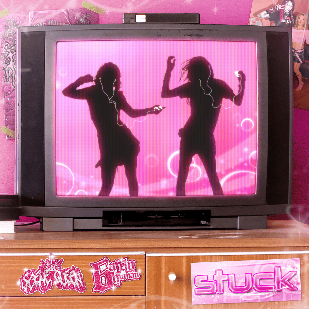 Album cover art for "Stuck" by Scene Queen