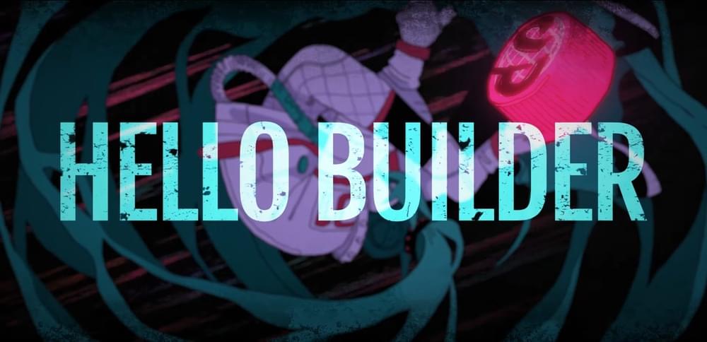 Album cover art for "Hello Builder" by 鬱P (Utsu-P) & 初音ミク (Hatsune Miku)