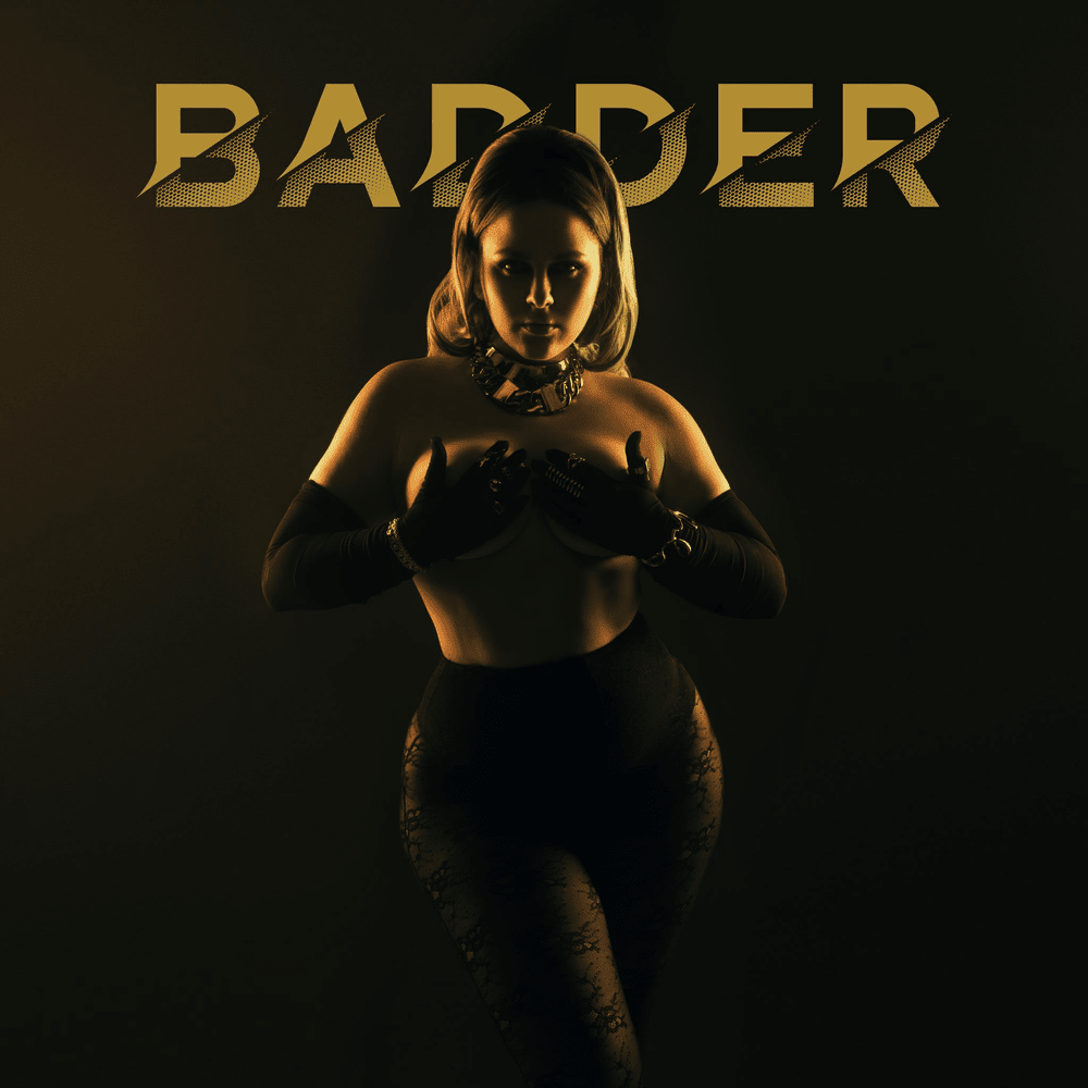 Album cover art for "BADDER" by emlyn