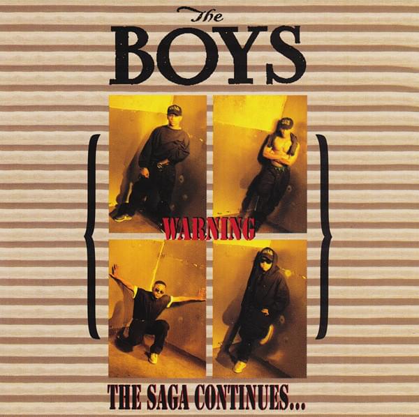 Album cover art for "The Saga Continues..." by The Boys (R&B Group)
