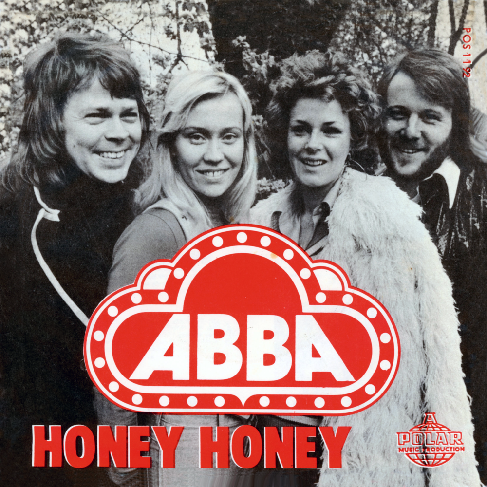Album cover art for "Honey, Honey" by ABBA