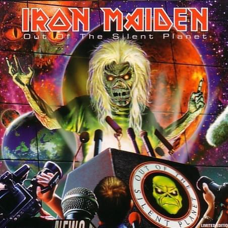 Album cover art for "Out of the Silent Planet" by Iron Maiden