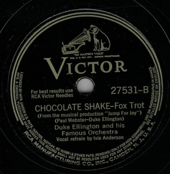 Album cover art for "Chocolate Shake" by Duke Ellington