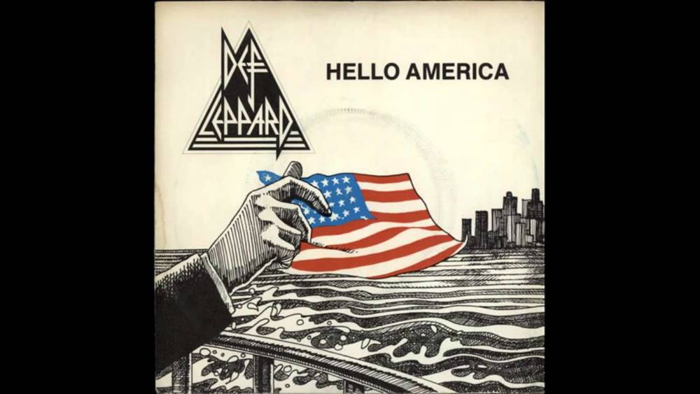 Album cover art for "Hello America" by Def Leppard