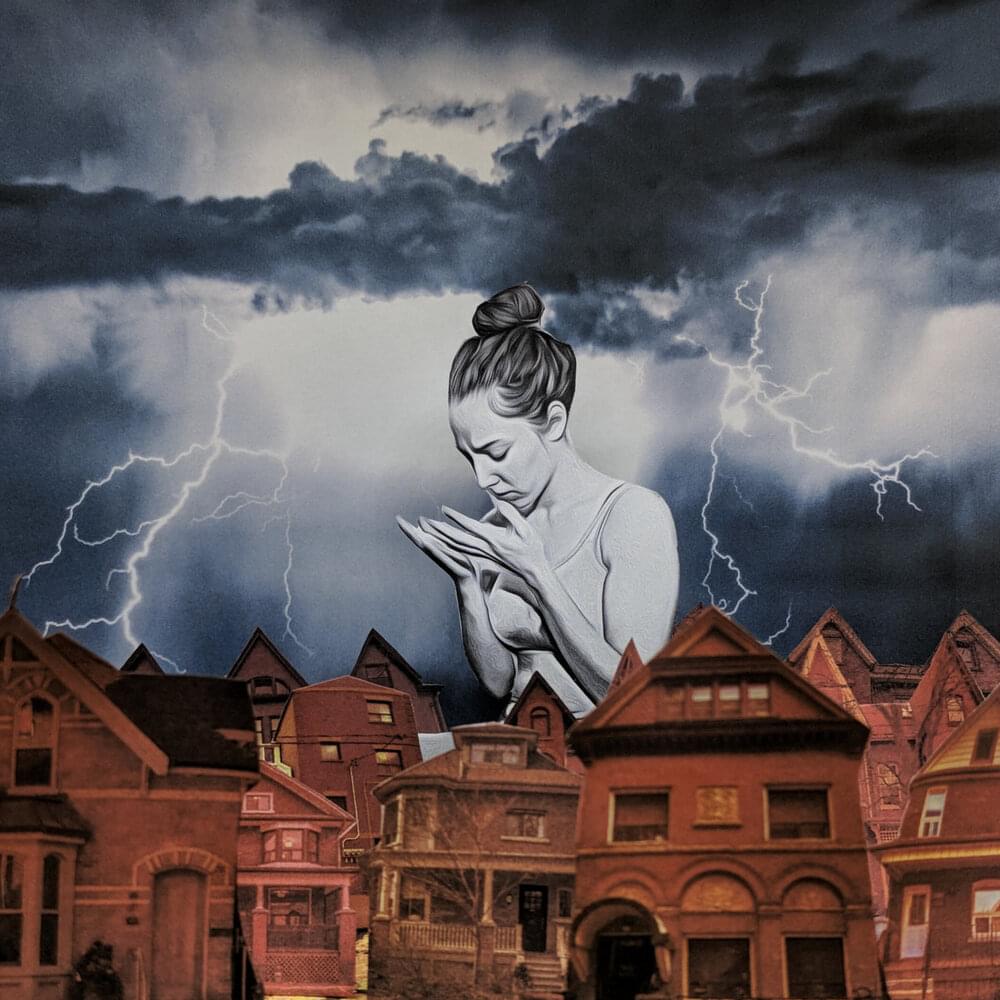 Album cover art for "She Began To Cry Tears Of Blood Which Became Little Brick Houses When They Hit The Ground" by Venetian Snares
