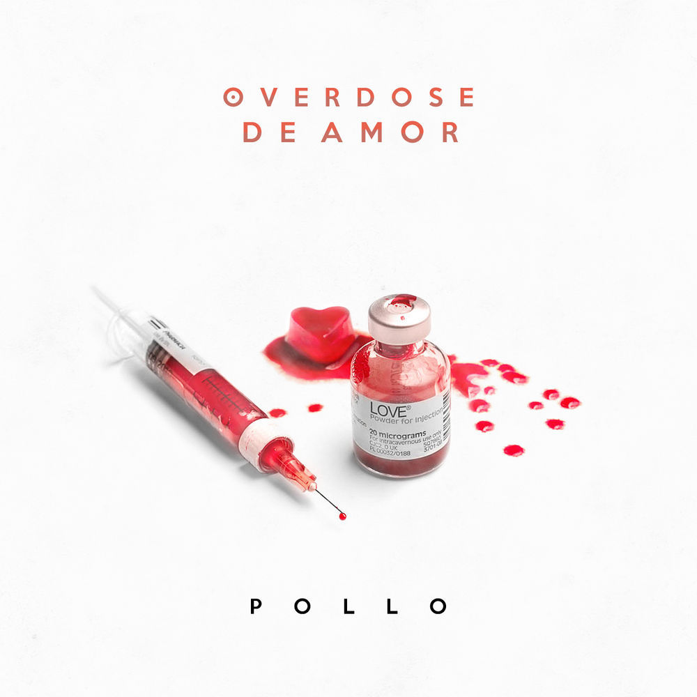 Album cover art for "Overdose de Amor" by Pollo & Clau