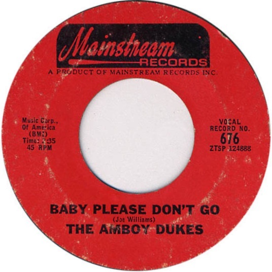 Album cover art for "Baby Please Don’t Go" by The Amboy Dukes