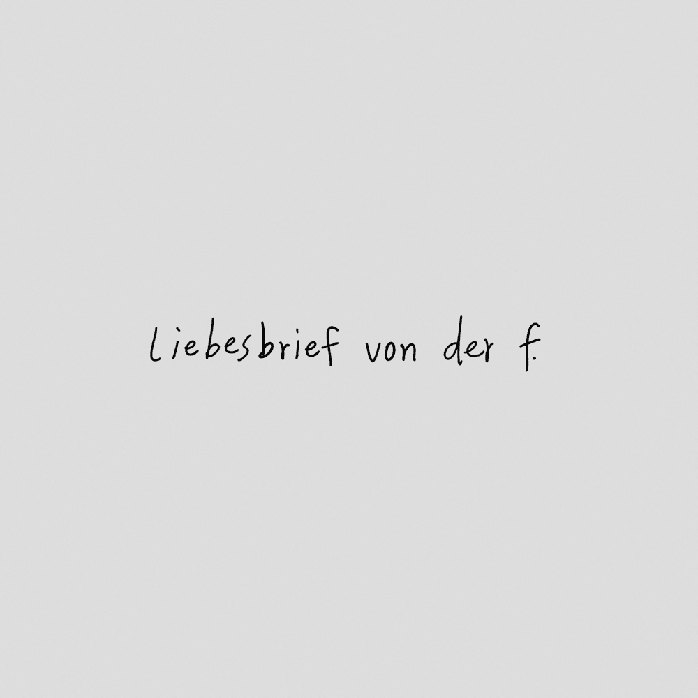 Album cover art for "liebesbrief von der f" by Maeckes