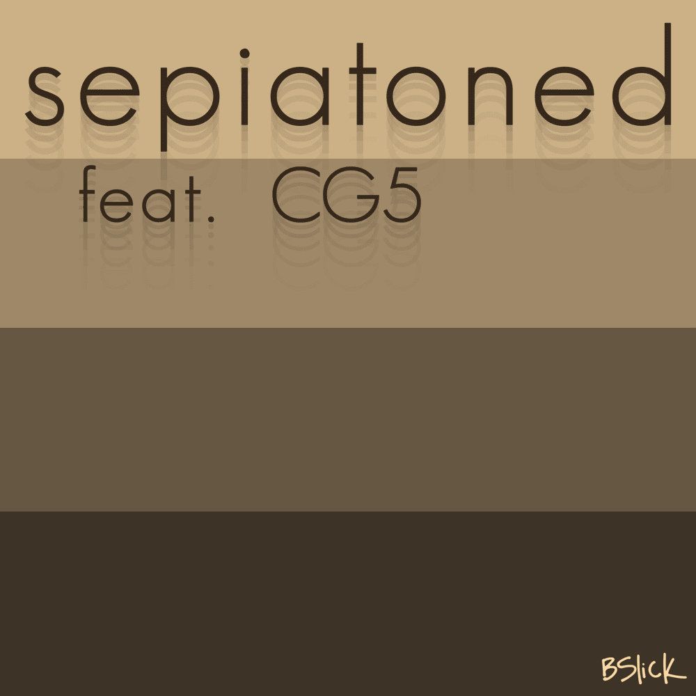 Album cover art for "Sepiatoned" by Bslick & CG5
