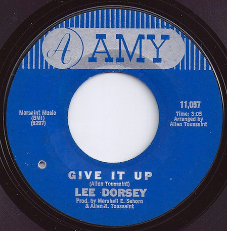 Album cover art for "Give It Up" by Lee Dorsey