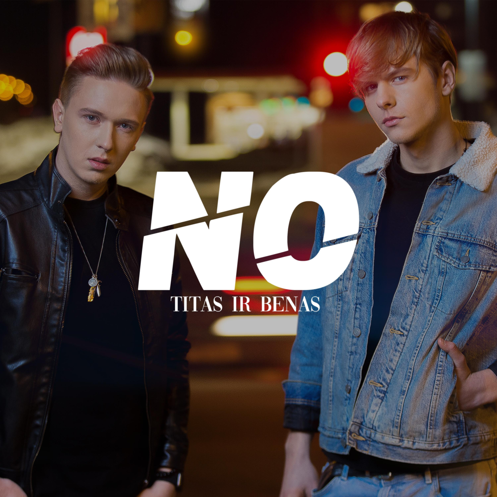 Album cover art for "No" by Titas ir Benas