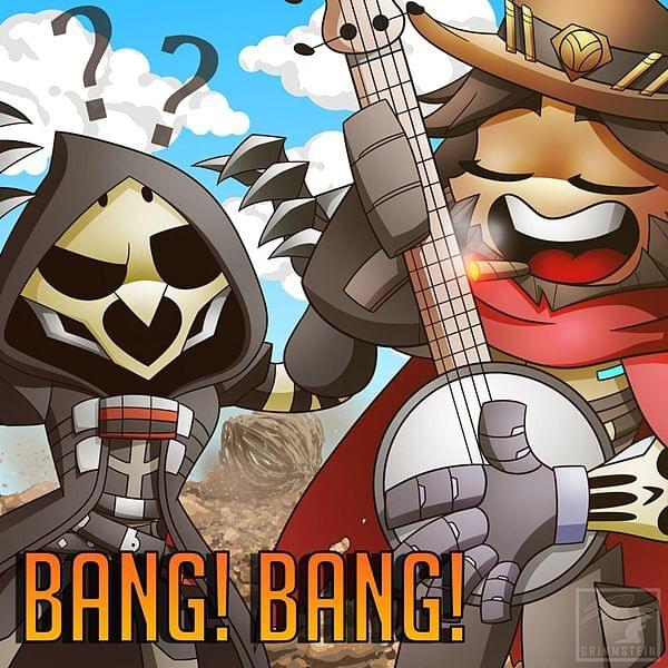 Album cover art for "Bang! Bang!" by Rockit Music