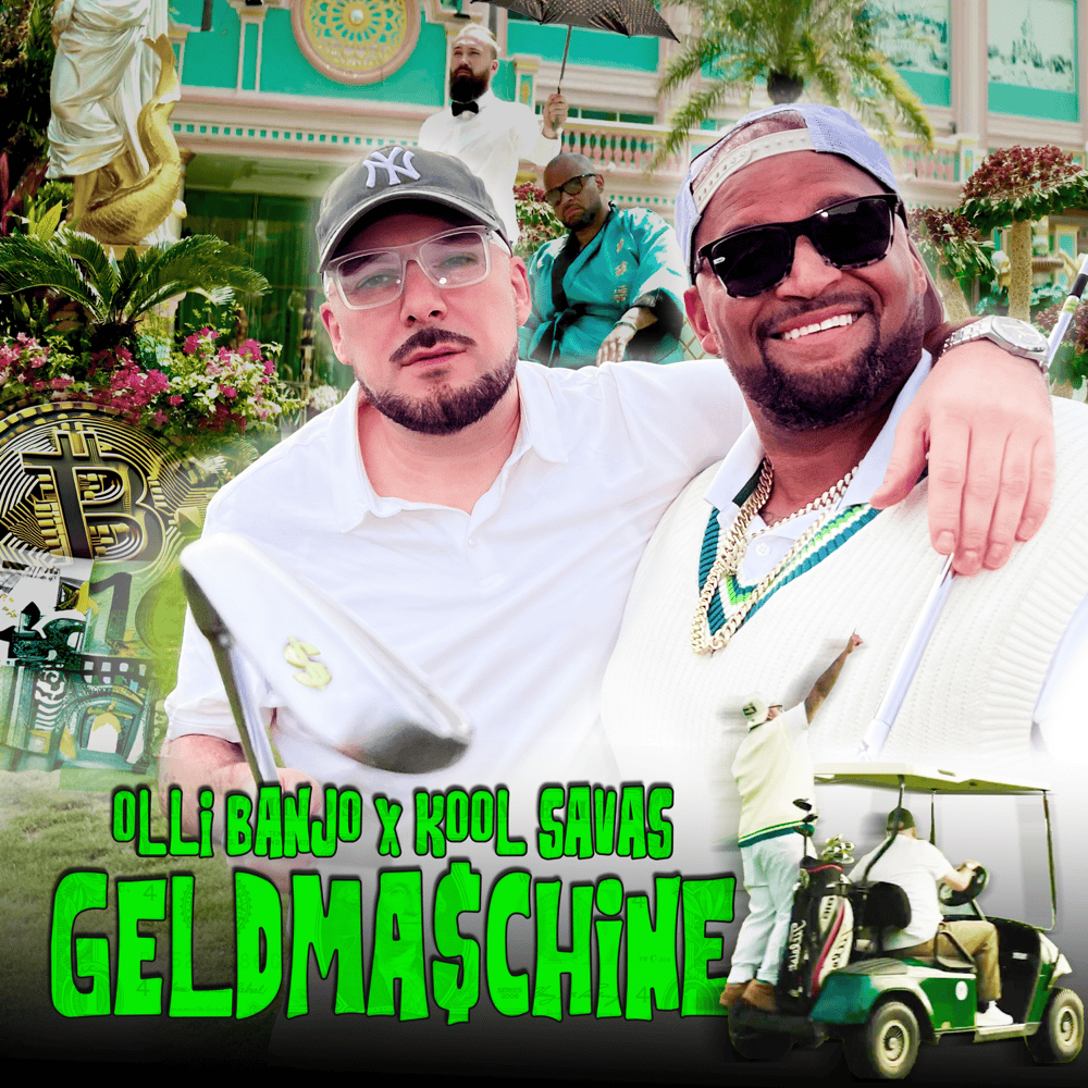 Album cover art for "Geldmaschine" by Olli Banjo
