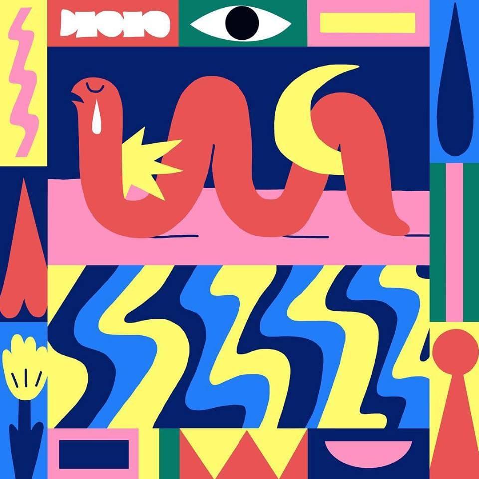 Album cover art for "Lightning" by Bag Raiders & The Kite String Tangle