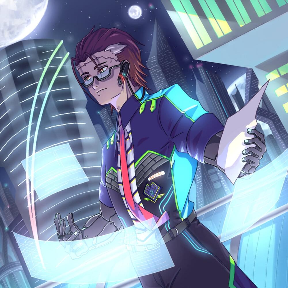 Album cover art for "Justice" by Mrs.Peach & CYBER DIVA & Big Al (Vocaloid)