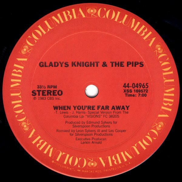 Album cover art for "When You’re Far Away" by Gladys Knight & The Pips