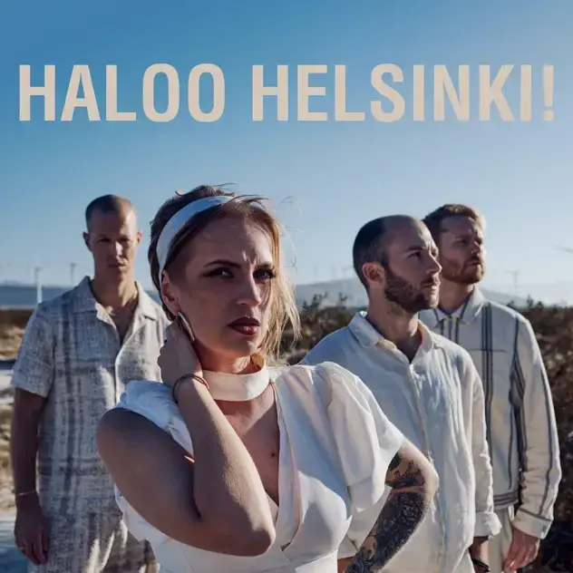Album cover art for "Burning Man" by Haloo Helsinki!