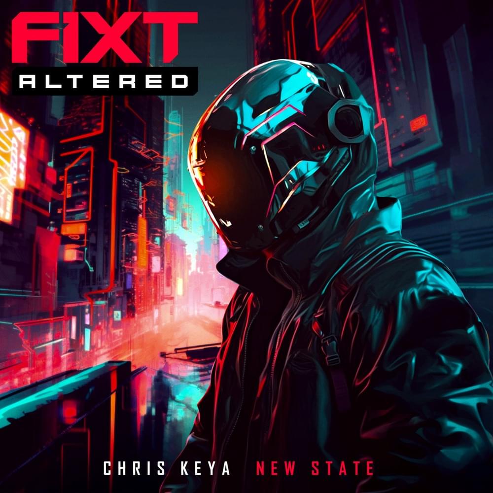 Album cover art for "NEW STATE" by Chris Keya