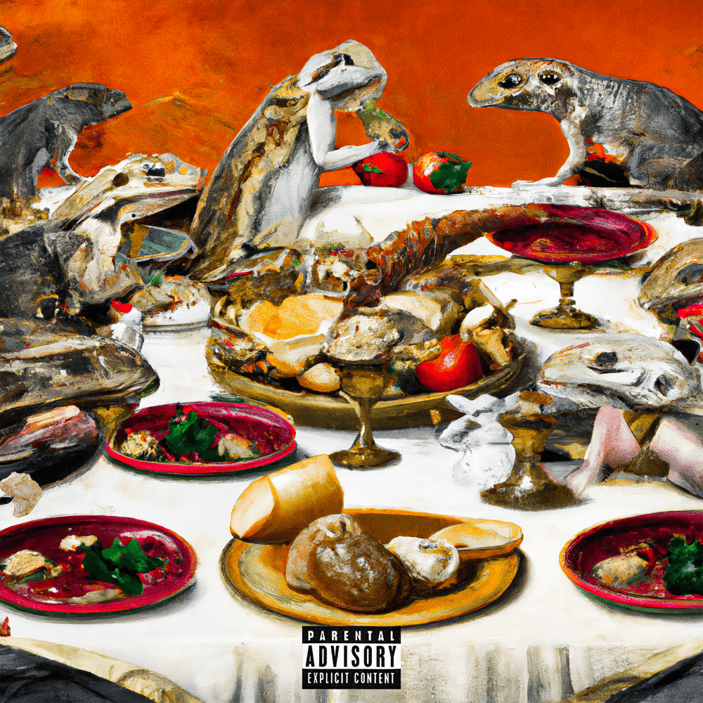 Album cover art for "TABLE CLOTH" by BVDLVD & Biv