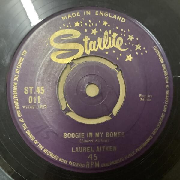 Album cover art for "Boogie In My Bones" by Laurel Aitken