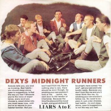 Album cover art for "Liars A to E" by Dexys