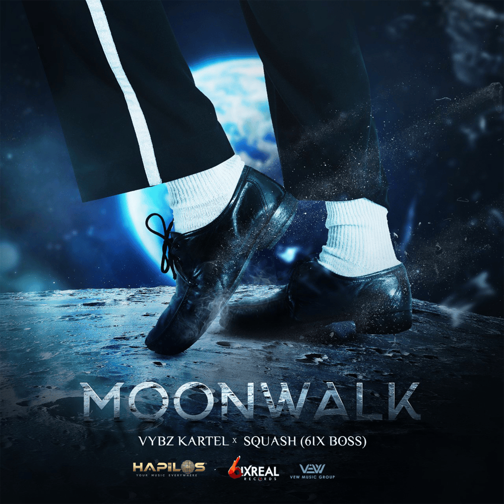 Album cover art for "Moon Walk" by Vybz Kartel