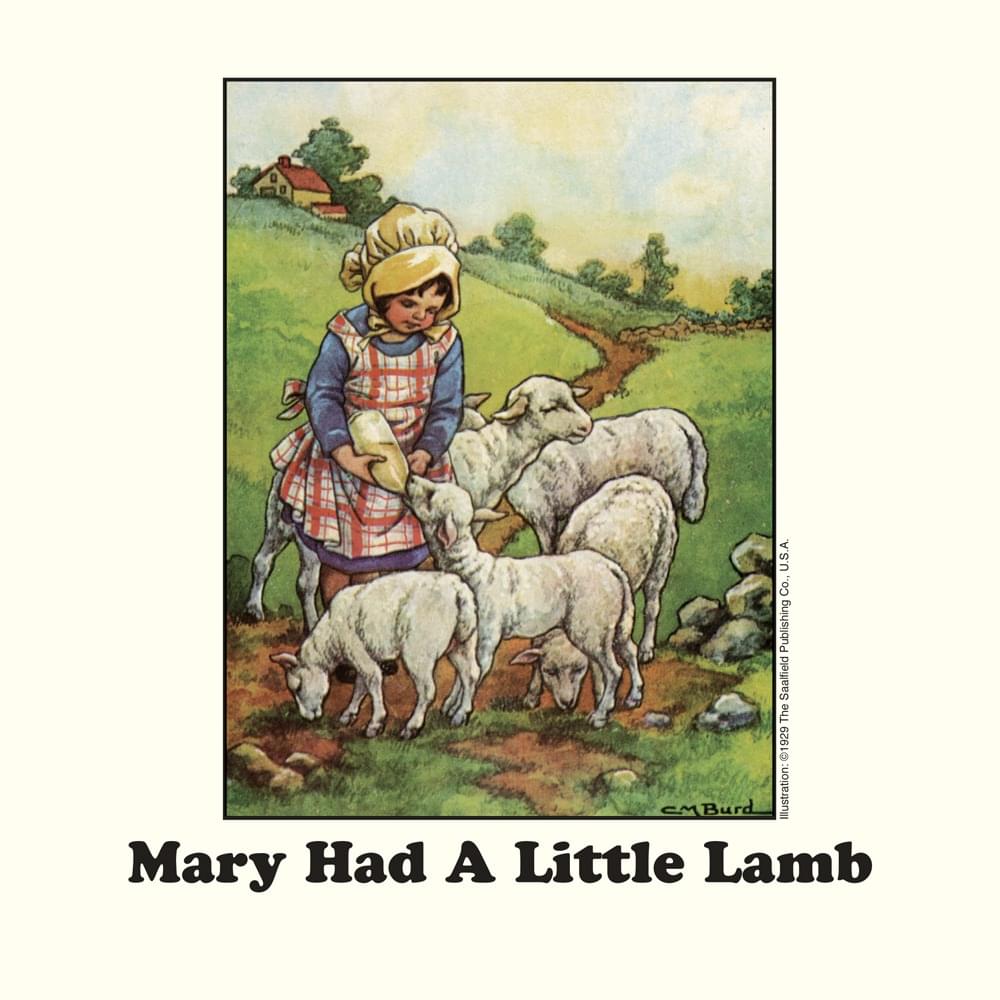 Album cover art for "Mary Had a Little Lamb" by Wings
