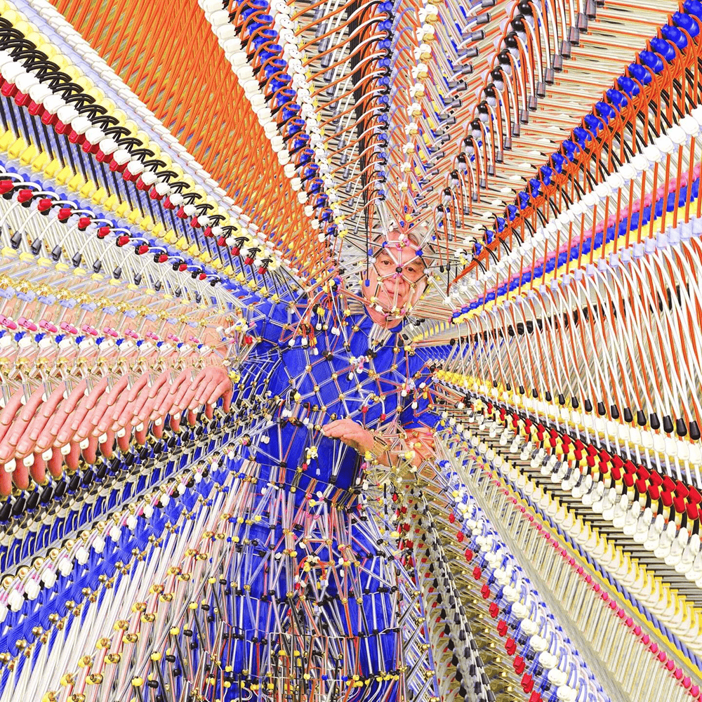 Album cover art for "She Explains Things To Me" by David Byrne