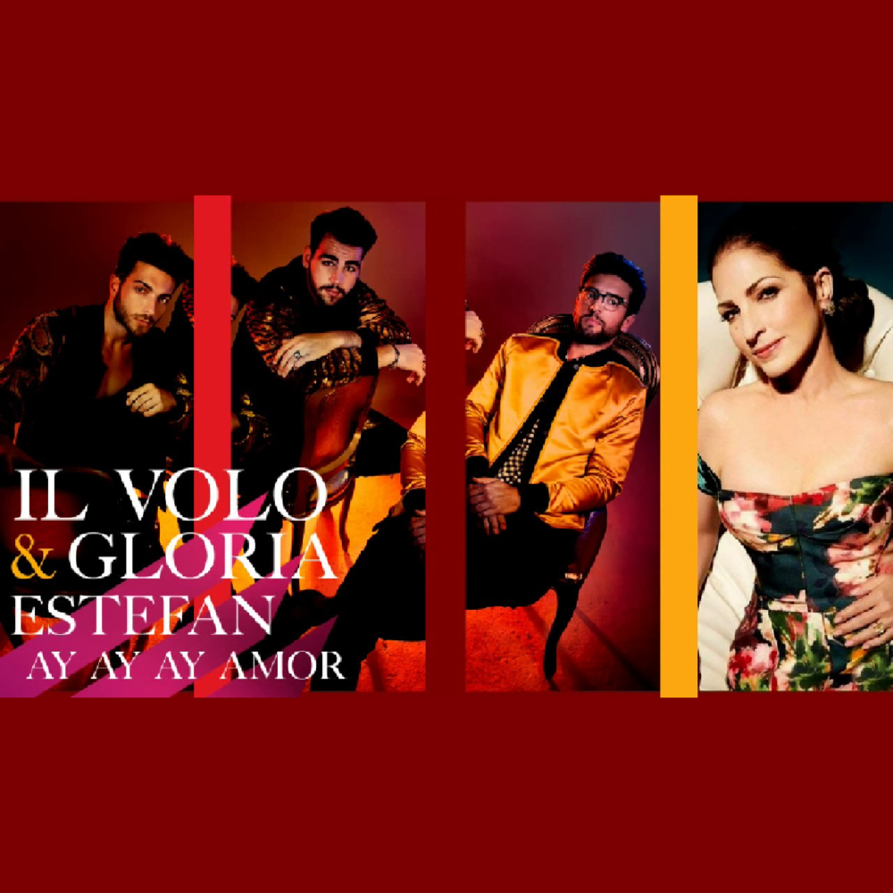 Album cover art for "Ay Ay Ay Amor" by Il Volo & Gloria Estefan