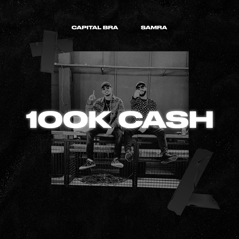 Album cover art for "100k Cash" by Capital Bra