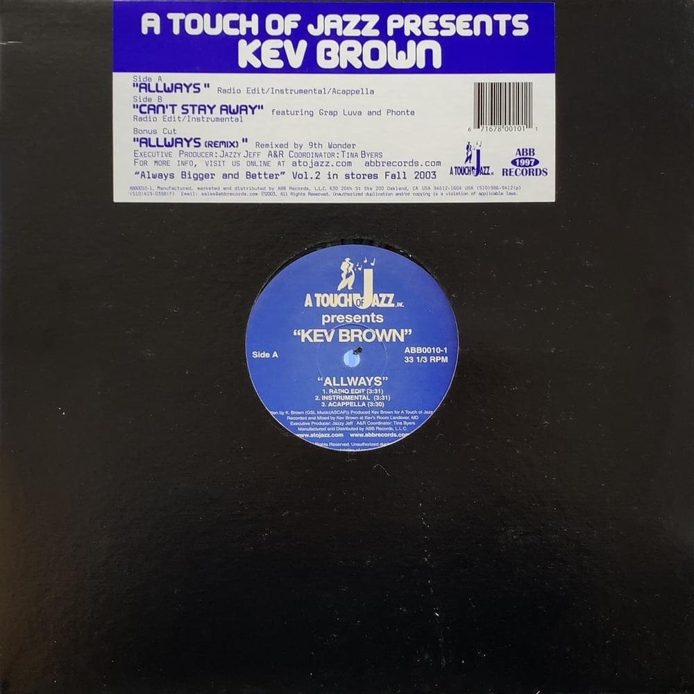 Cover image for A Touch Of Jazz presents Kev Brown