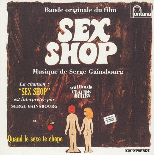 Album cover art for "Sex Shop" by Serge Gainsbourg