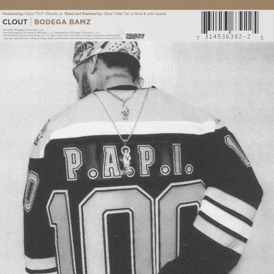 Album cover art for "Clout" by Bodega Bamz