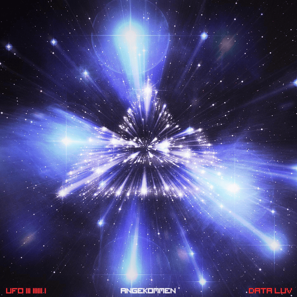 Album cover art for "ANGEKOMMEN" by Ufo361