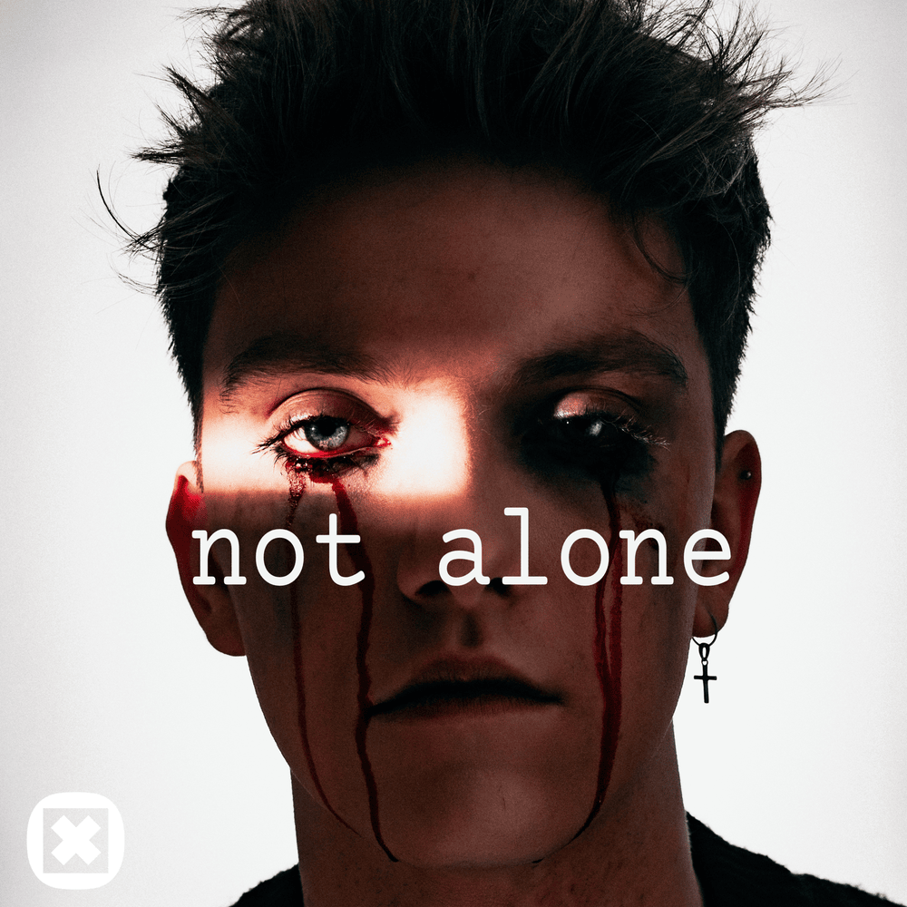 Album cover art for "not alone" by tomash