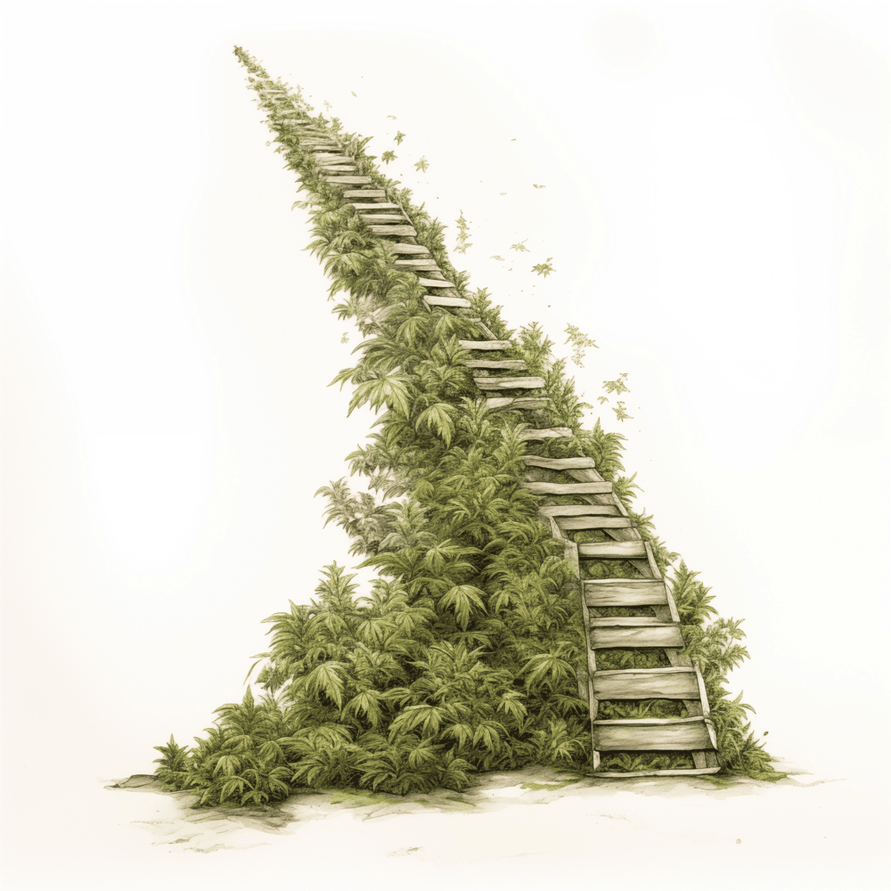 Album cover art for "Up The Ladder" by Wiz Khalifa