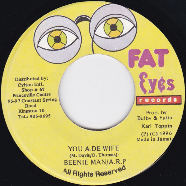 Album cover art for "You A De Wife" by Beenie Man & A.R.P.