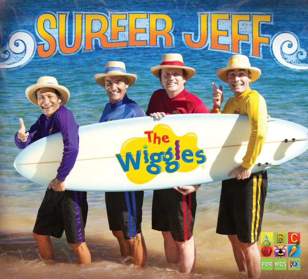 Album cover art for "Dorothy The Dinosaur’s Beach Party" by The Wiggles